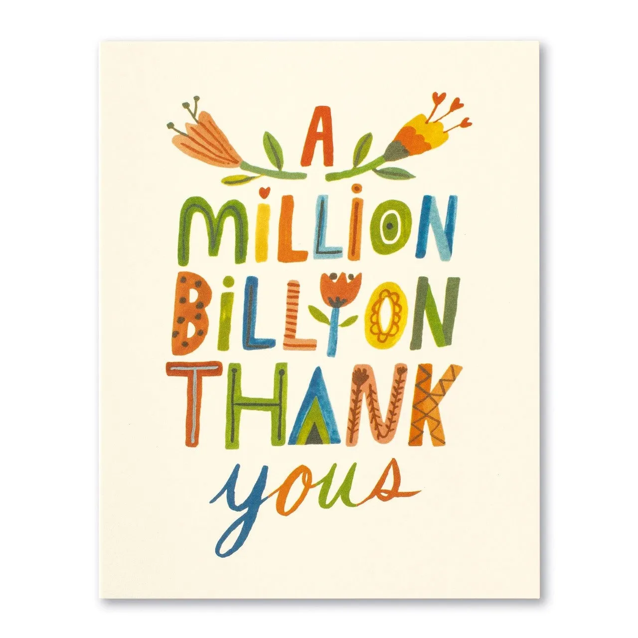 A Million Billion Thank Yous Card