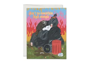 Ain't No Mountain High Enough :: Raccoon Fun Congratulations Greeting Card