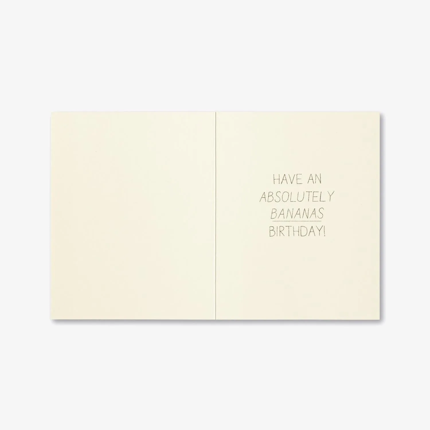 Bananas Birthday Card