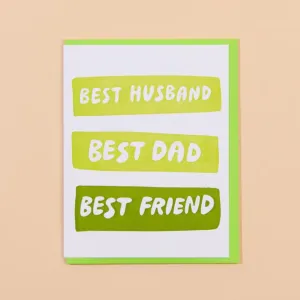 Best Husband/Dad/Friend Card