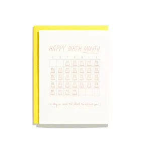 Birth Month Card
