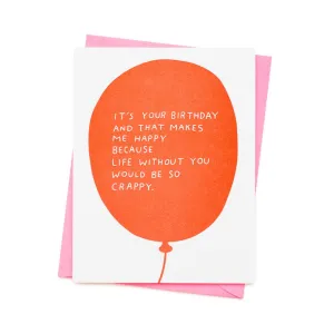 Birthday Balloon Card