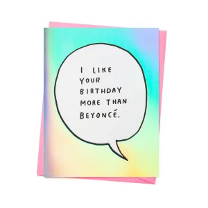 Birthday Beyonce Card
