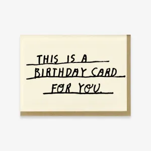 Birthday Card For You