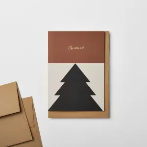 Block Christmas Tree Card