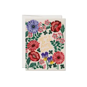 Blooming Couple Wedding Card