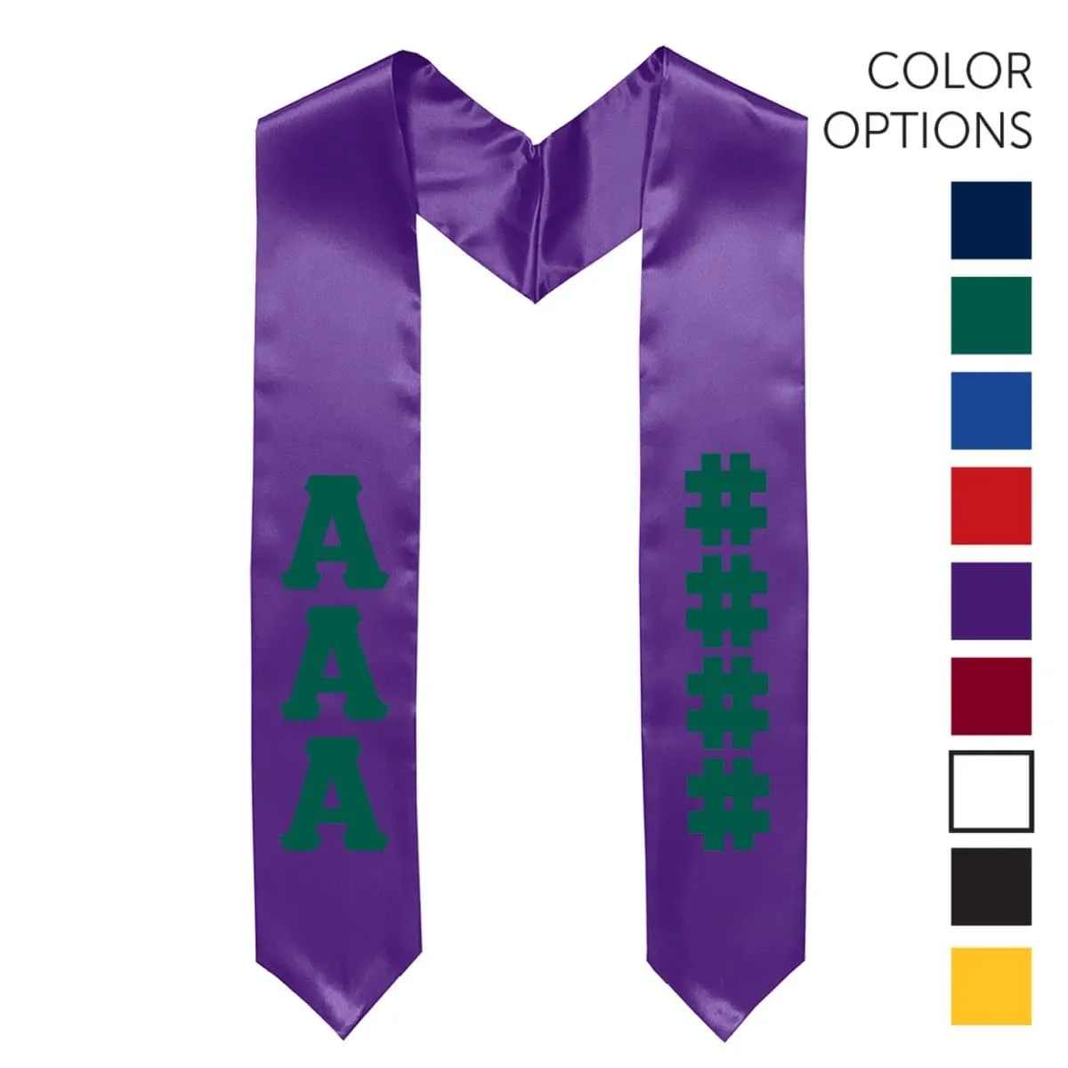 Chi Phi Pick Your Own Colors Graduation Stole