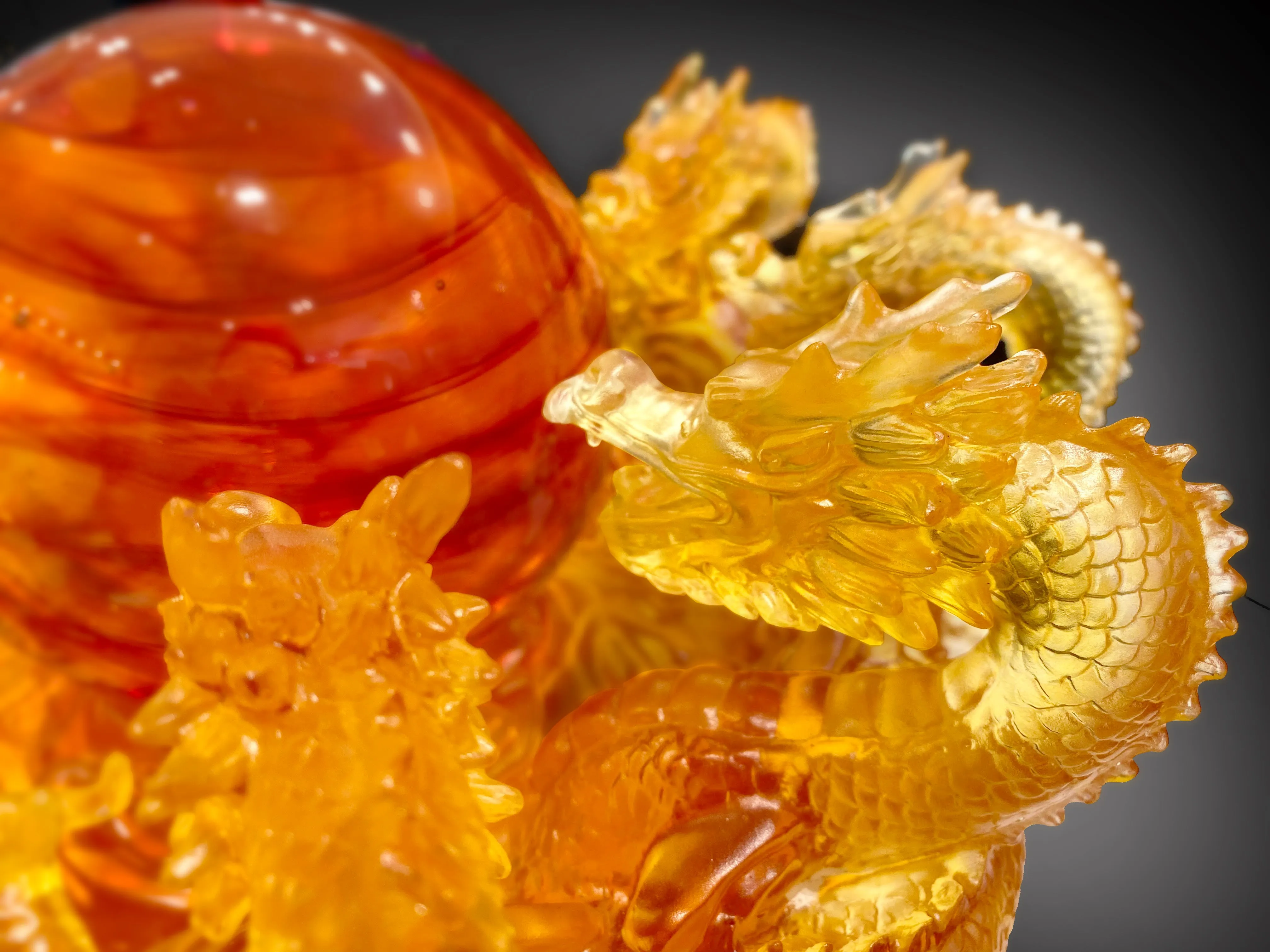 Crystal Mythical Creature, Dragon, The Yin Yang Cycle of Nine Dragons