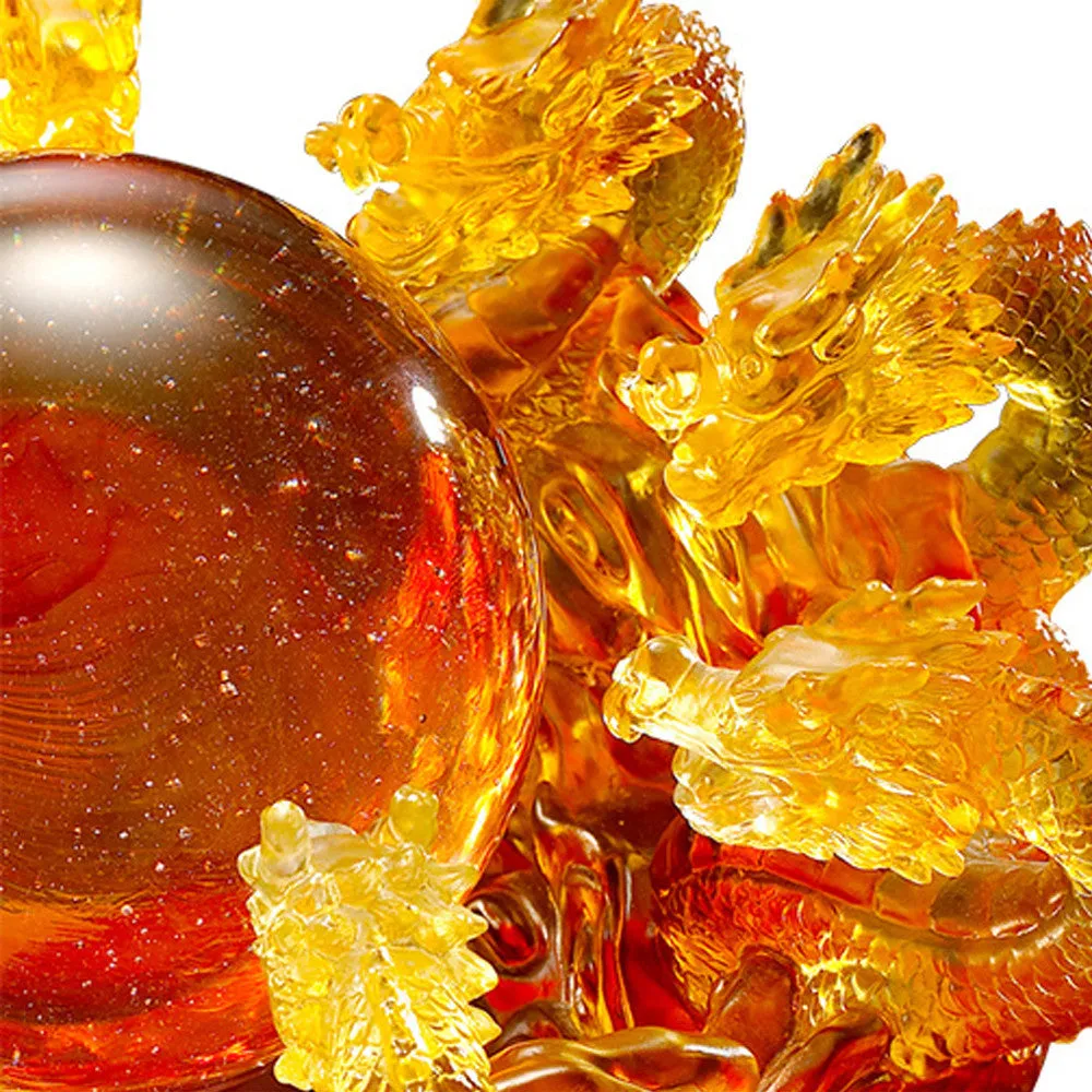 Crystal Mythical Creature, Dragon, The Yin Yang Cycle of Nine Dragons