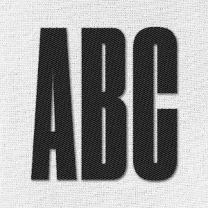 Custom embroidered twill letters