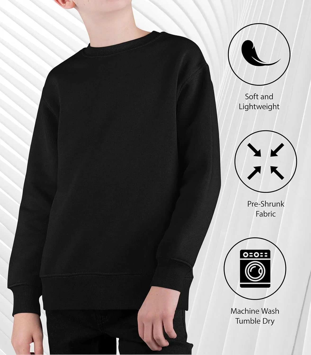 Disney Mickey Mouse Different Letters - Youth Crewneck Fleece Sweatshirt