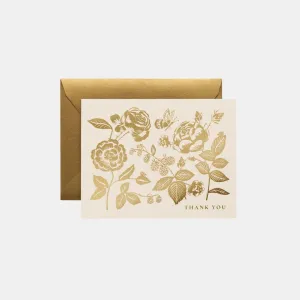 English Rose Thank You Card