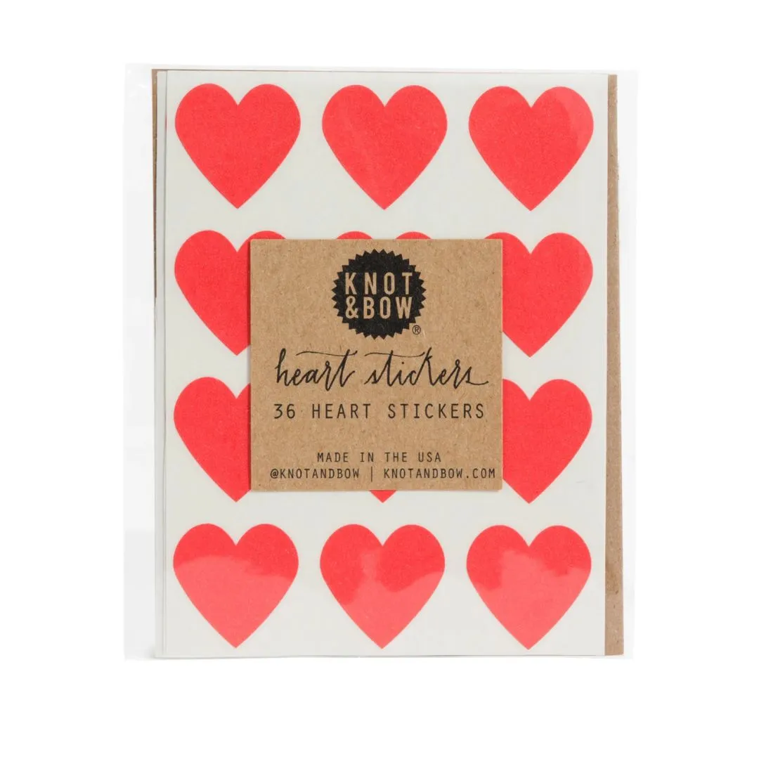 Heart Stickers (Red)