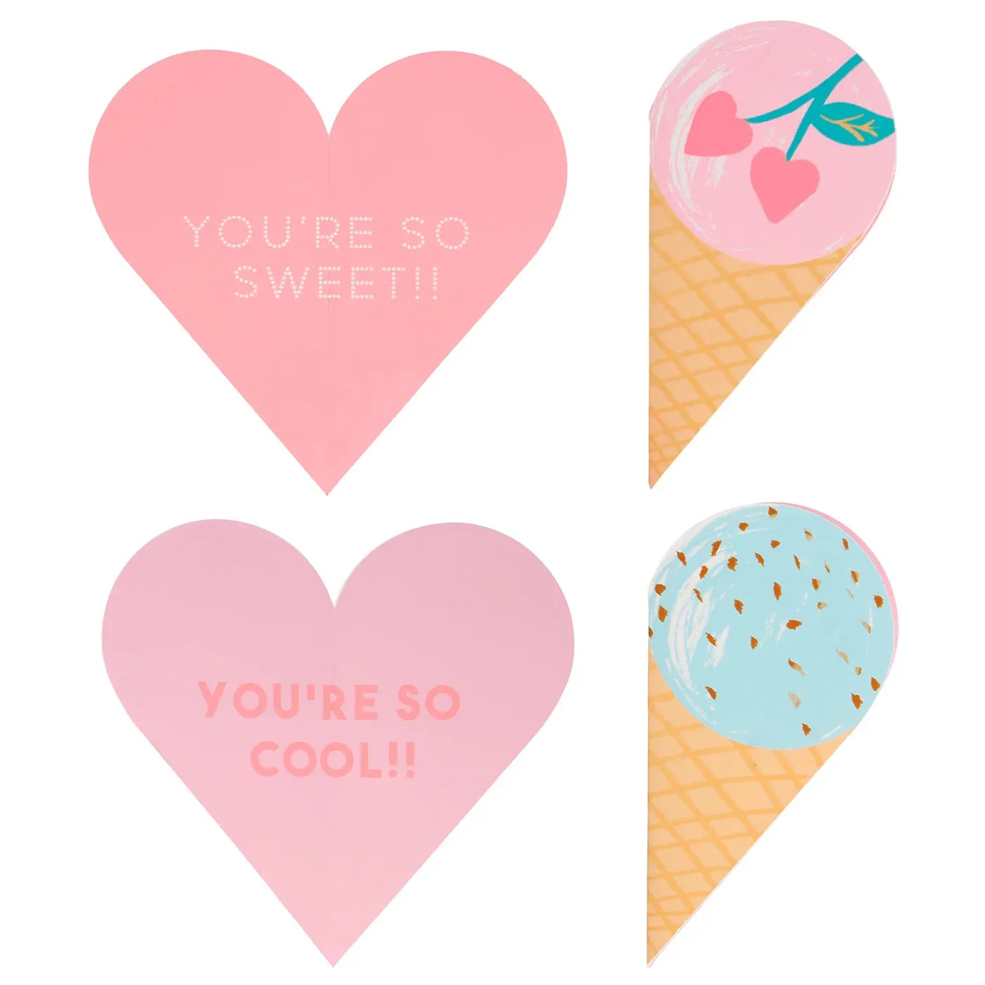 Ice Cream Valentine’s Cards