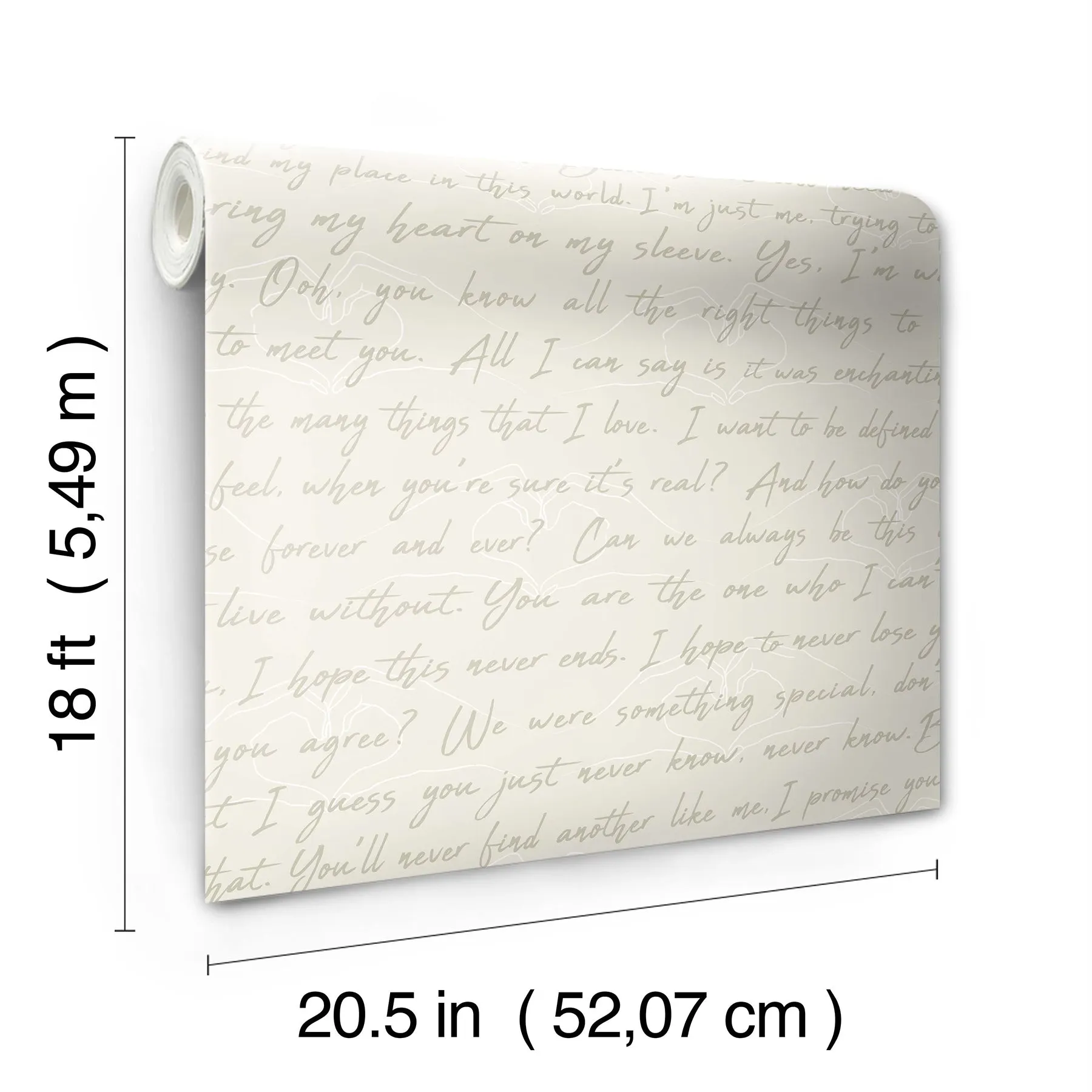 Love Letters Peel & Stick Wallpaper
