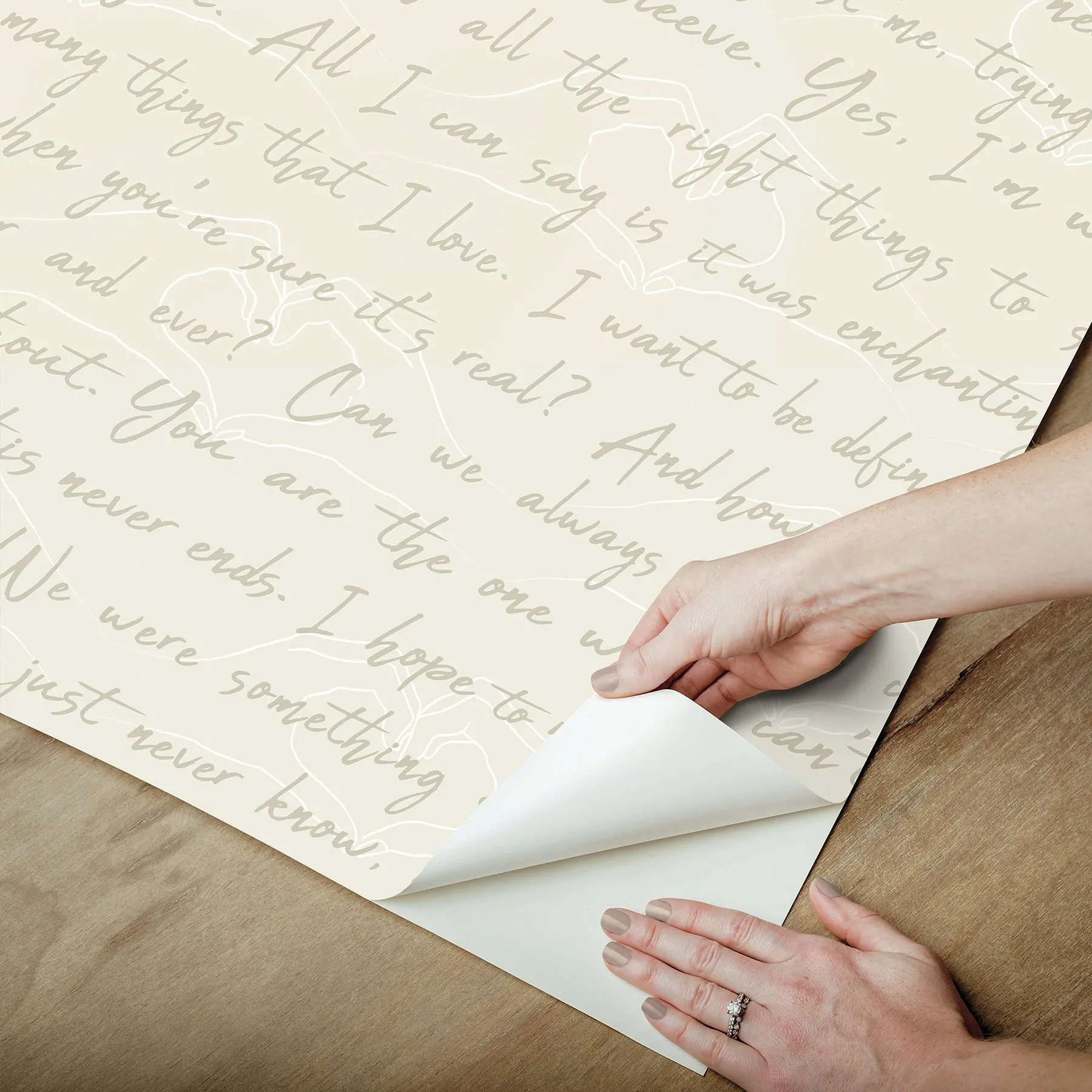 Love Letters Peel & Stick Wallpaper