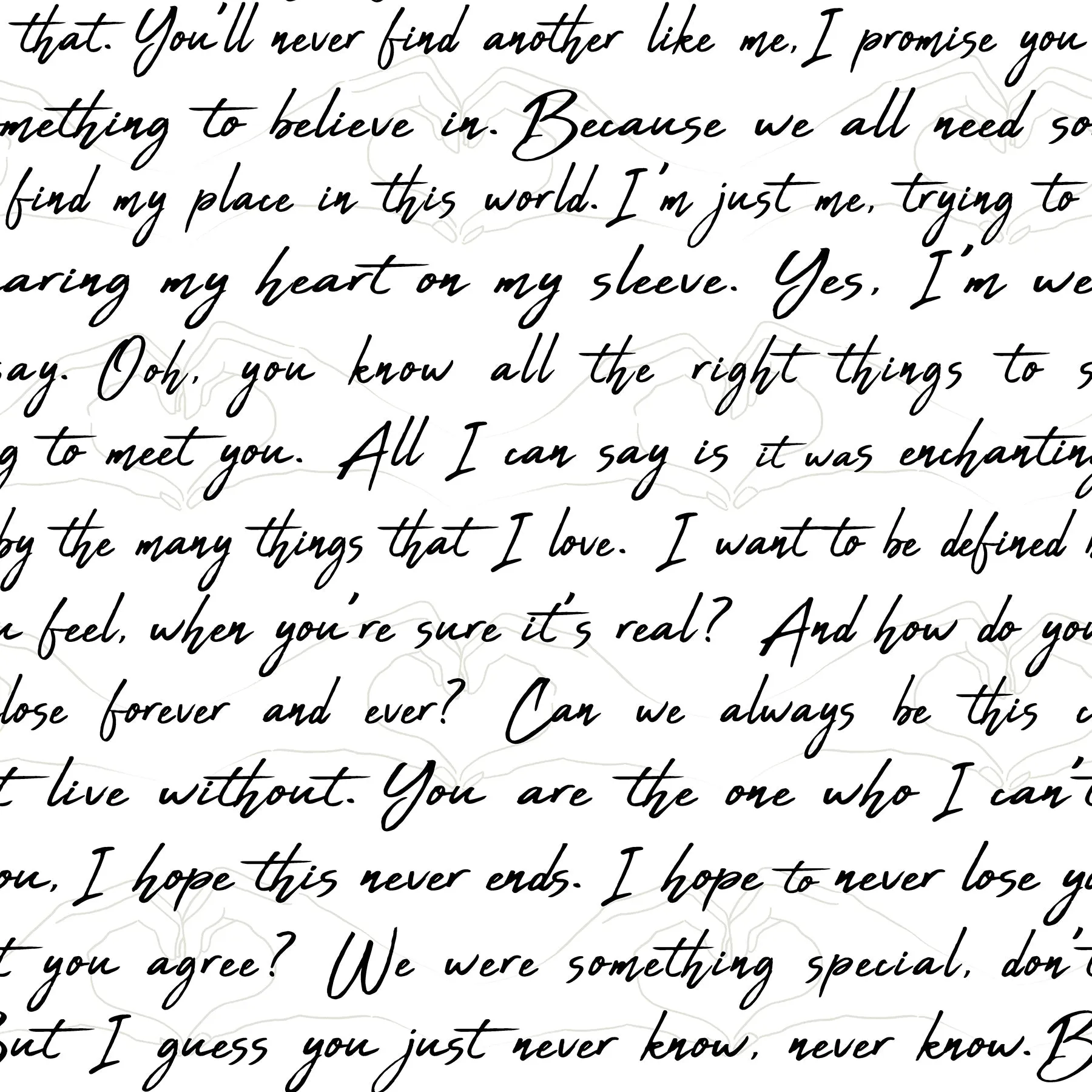 Love Letters Peel & Stick Wallpaper