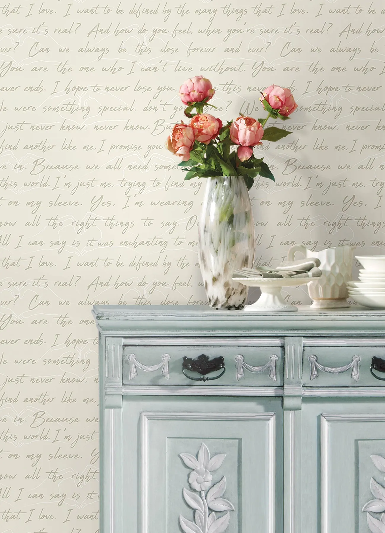 Love Letters Peel & Stick Wallpaper