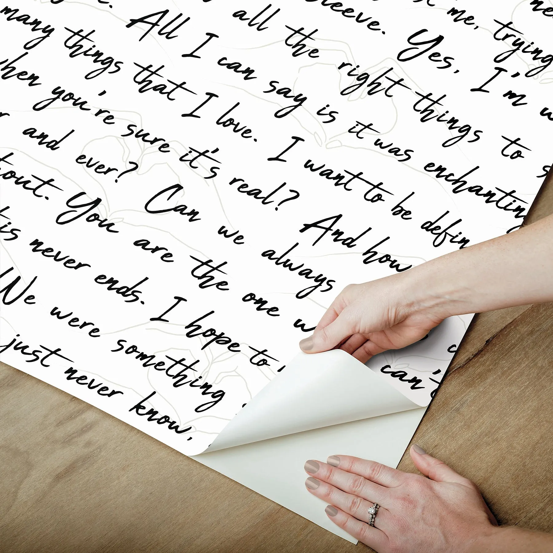 Love Letters Peel & Stick Wallpaper