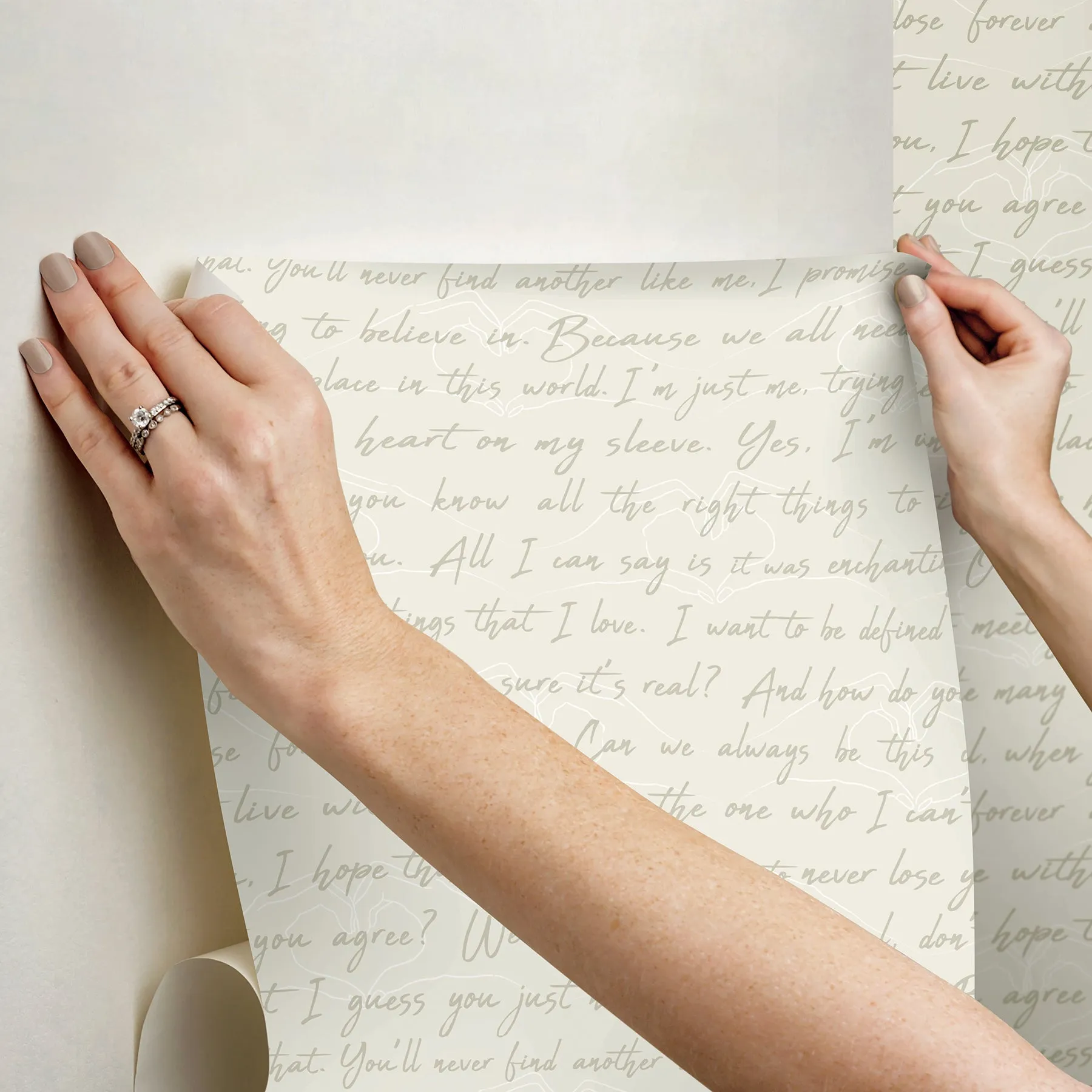 Love Letters Peel & Stick Wallpaper