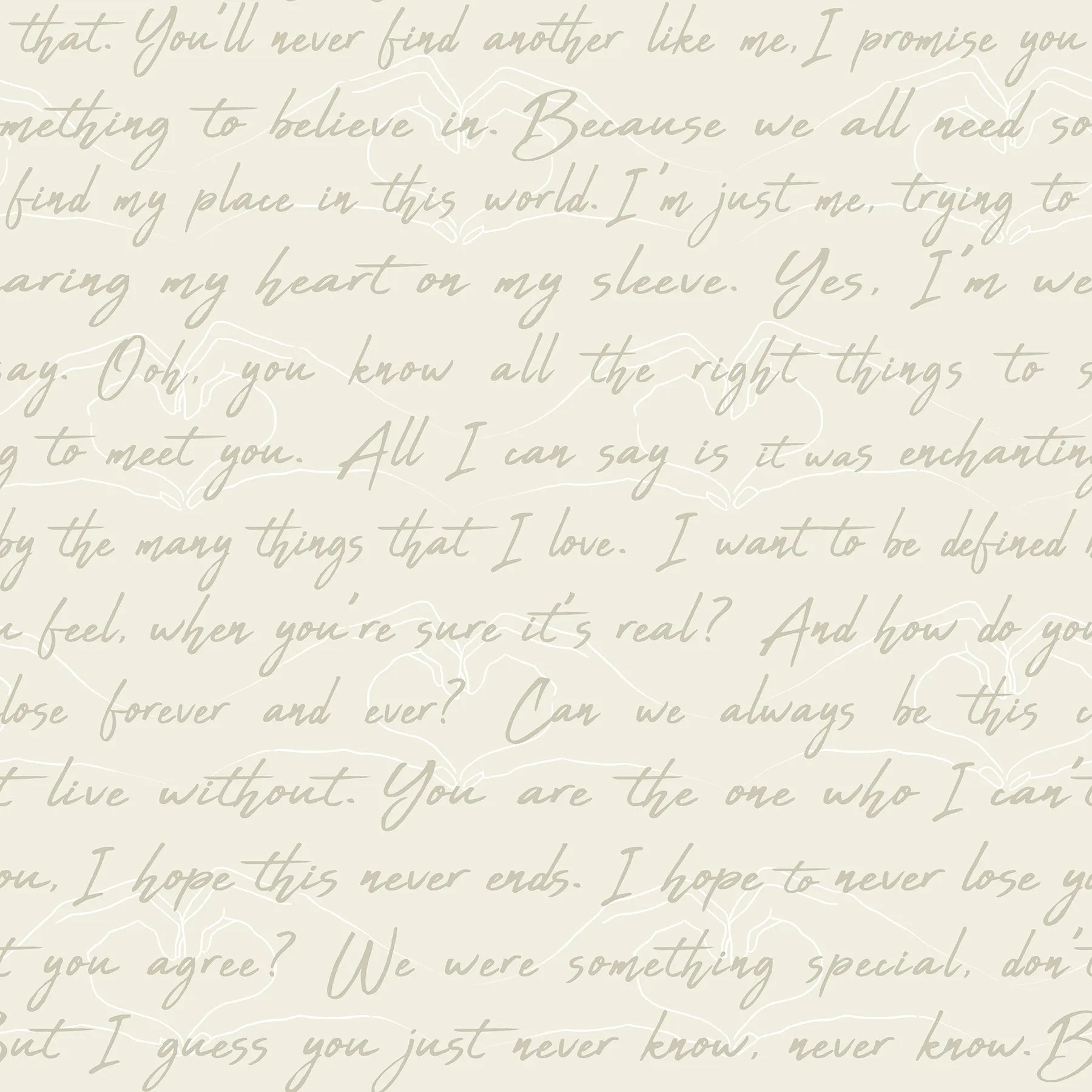 Love Letters Peel & Stick Wallpaper
