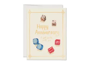 Lucky Dice Anniversary Card