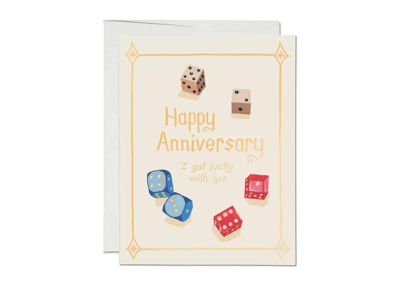 Lucky Dice Anniversary Card
