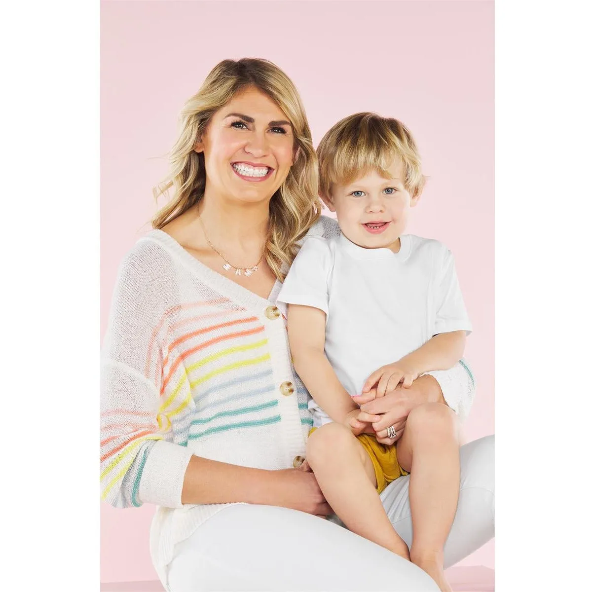 Mud Pie Mom Necklace Blue