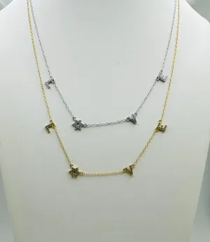 Pave Love Star of David Necklace