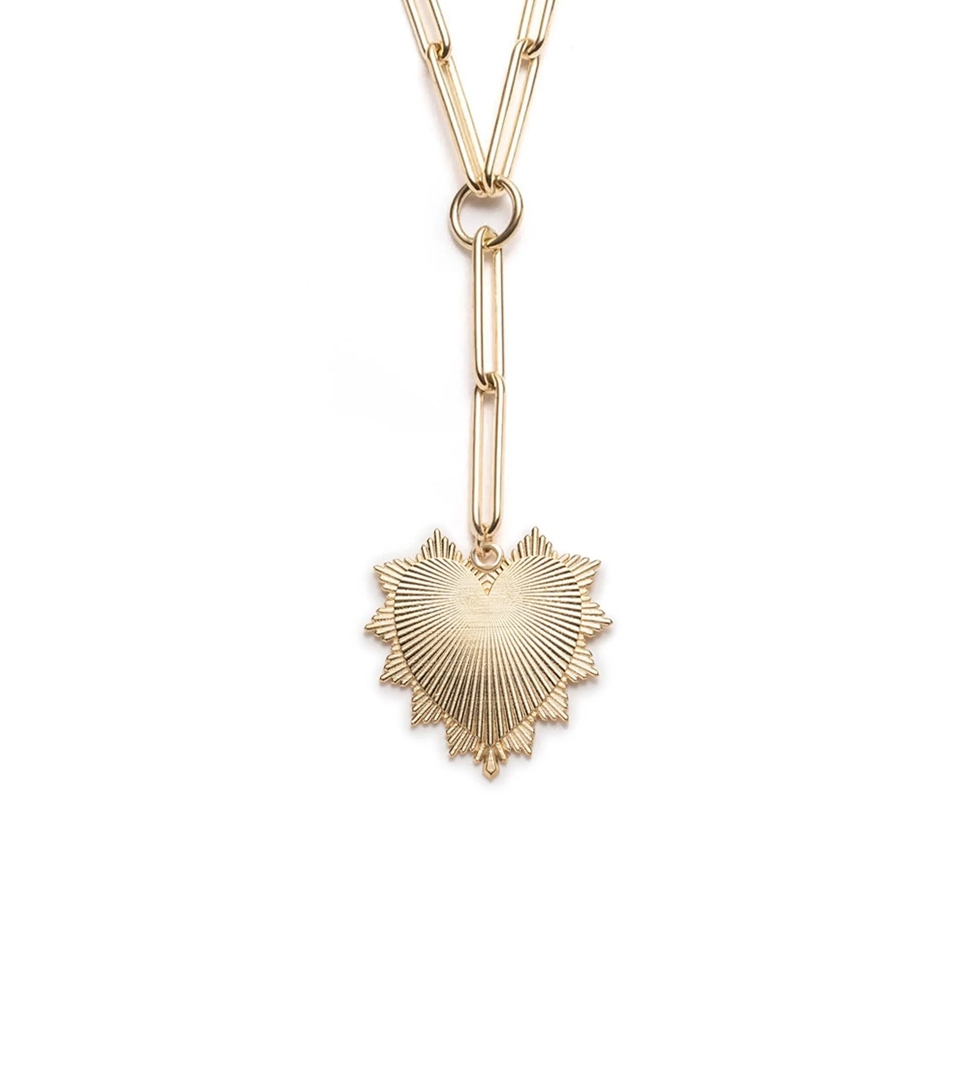 Personalized Oversized Love Token : Extended Clip Extension Chain Necklace