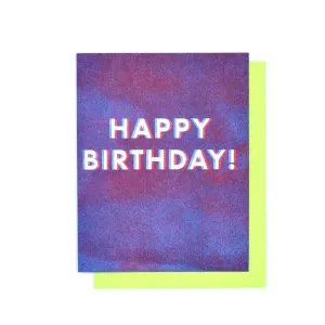 "3D" Happy Birthday Card
