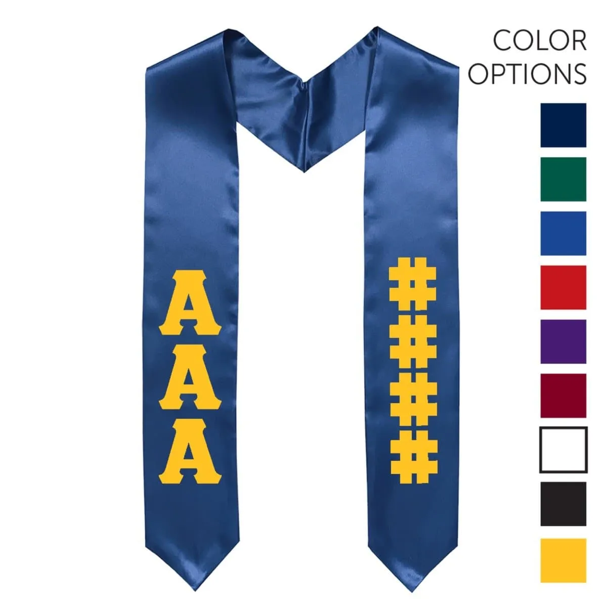 Sigma Chi Pick Your Own Colors Graduation Stole