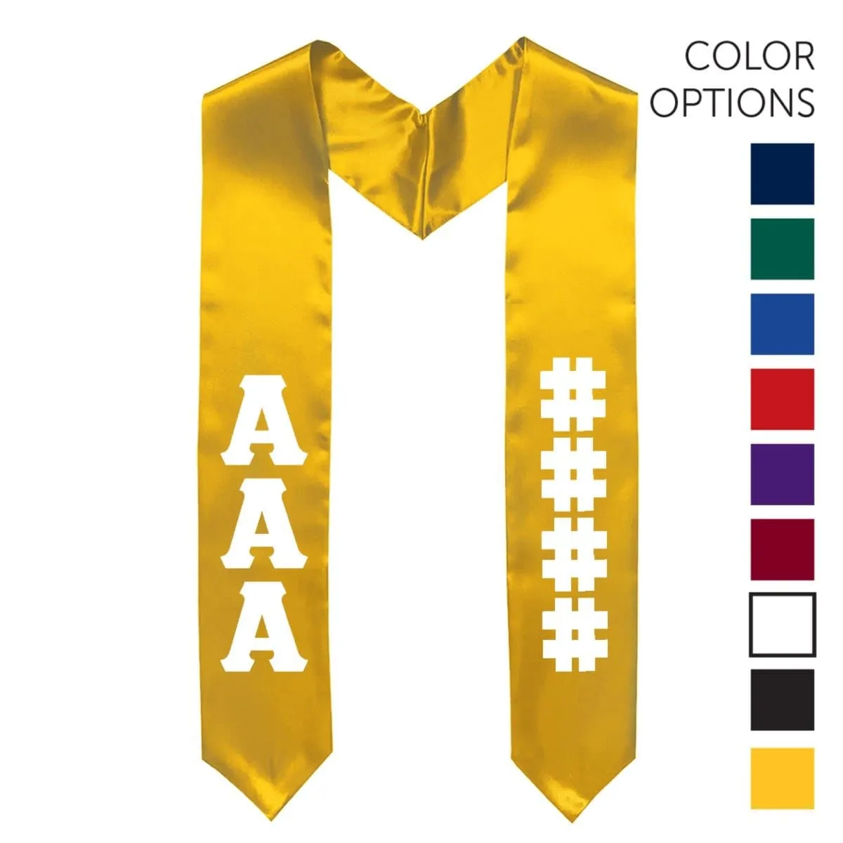 Sigma Chi Pick Your Own Colors Graduation Stole