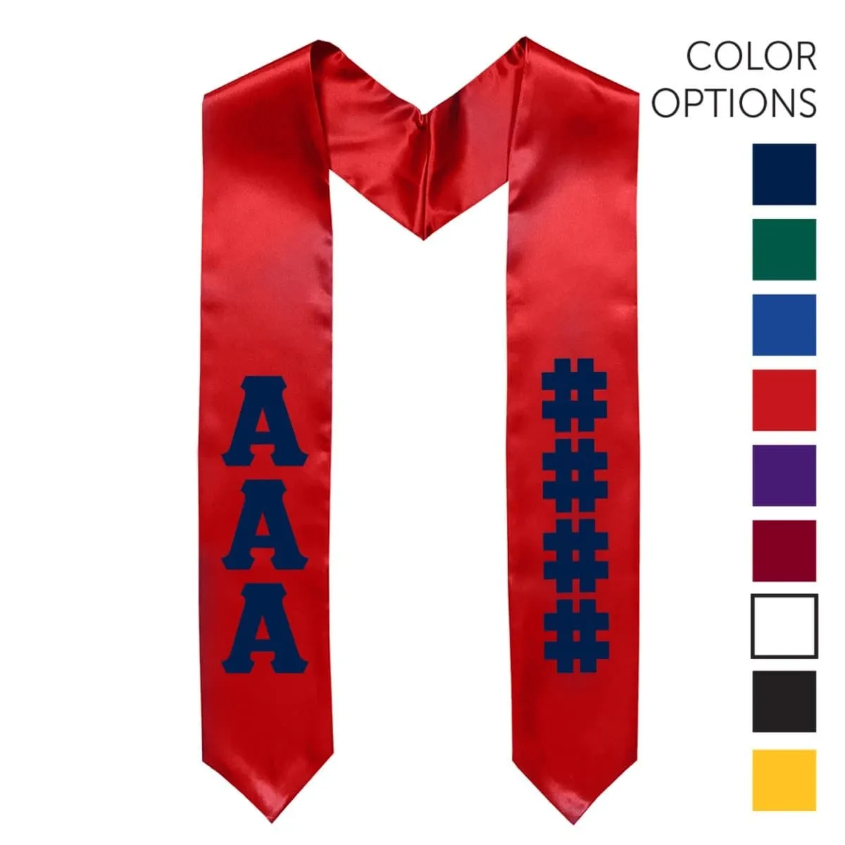 Sigma Chi Pick Your Own Colors Graduation Stole