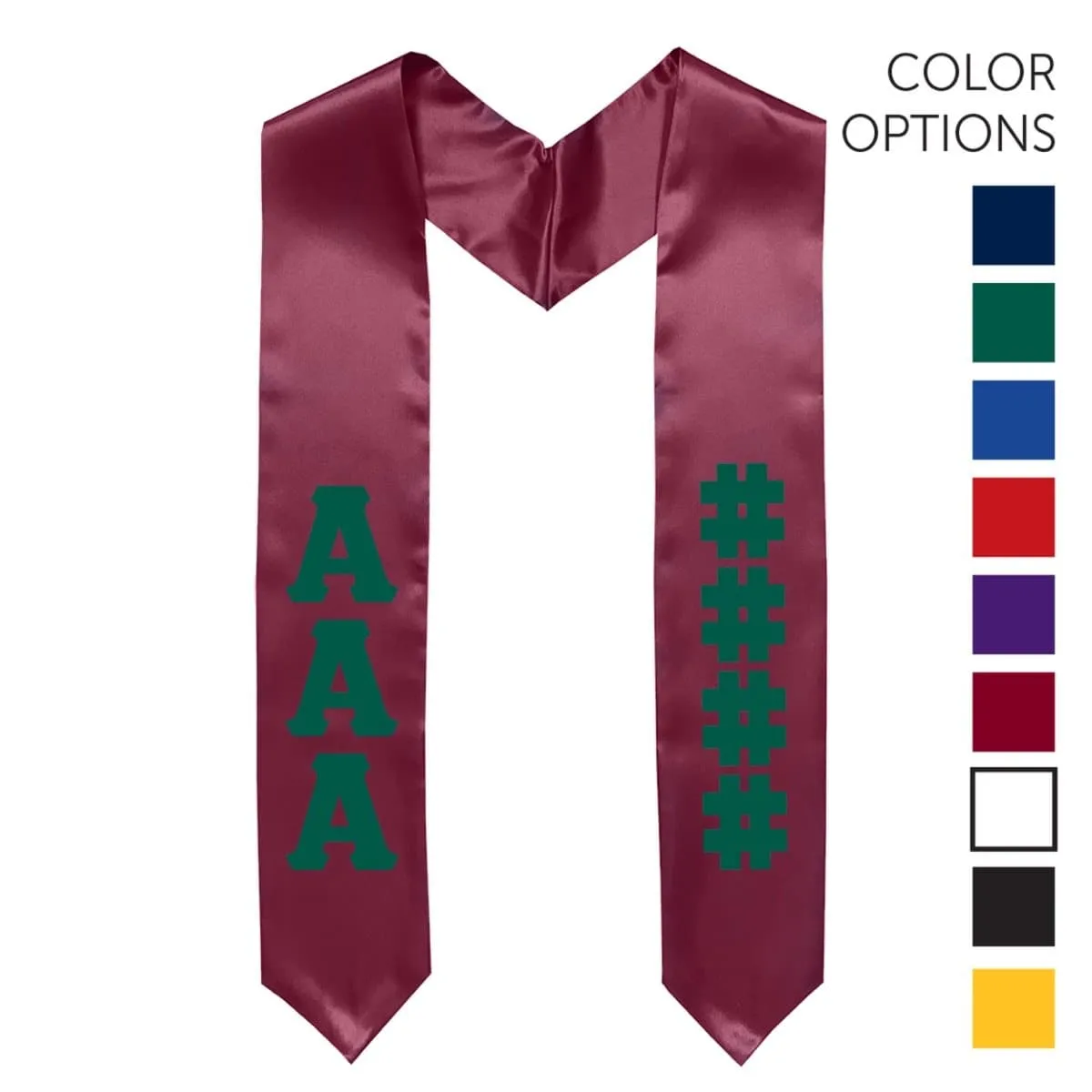 Sigma Chi Pick Your Own Colors Graduation Stole