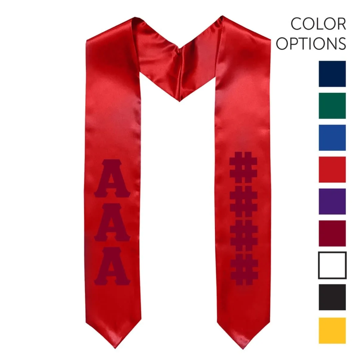 Sigma Chi Pick Your Own Colors Graduation Stole