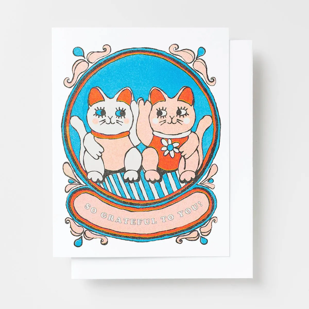 So Grateful To You  - Risograph Card