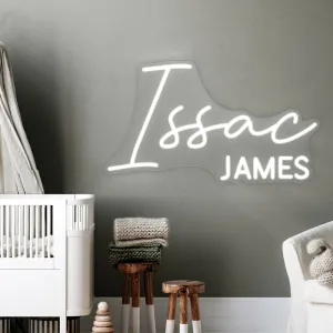 Sugar   Maple Personalized Neon Stacked Name Sign