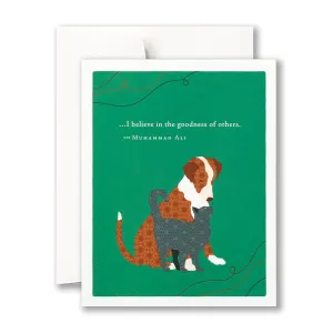 Thank You Card - “…I believe in the goodness of others.” —Muhammad Ali