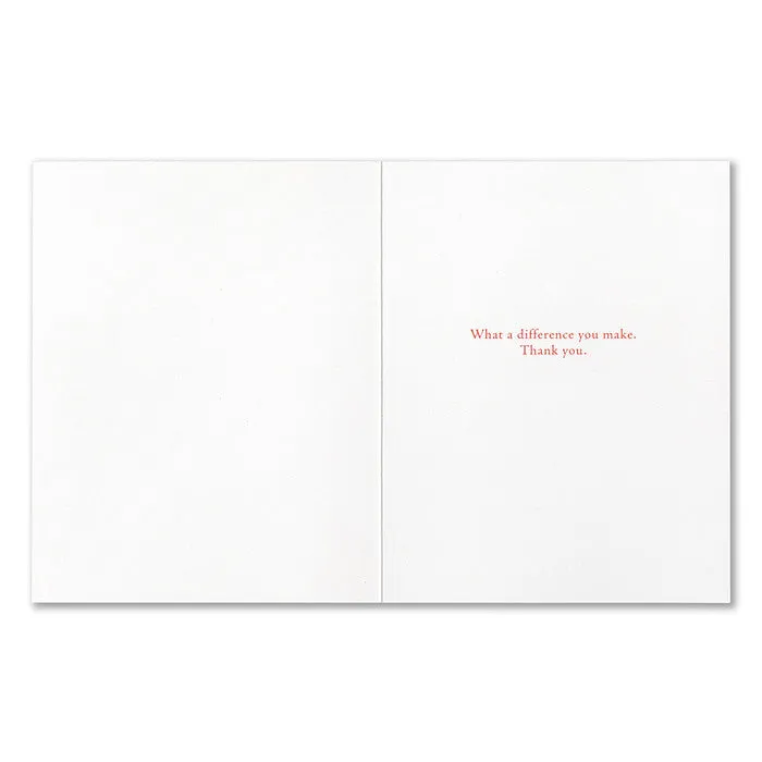 Thank You Card - “…I believe in the goodness of others.” —Muhammad Ali