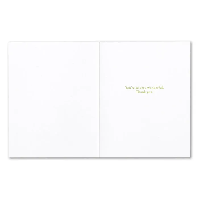 Thank You Card - “…thank goodness for you as you are.” —C. N. & A. M. Williamson