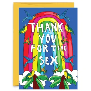 THANK YOU FOR THE SEX Greeting Card
