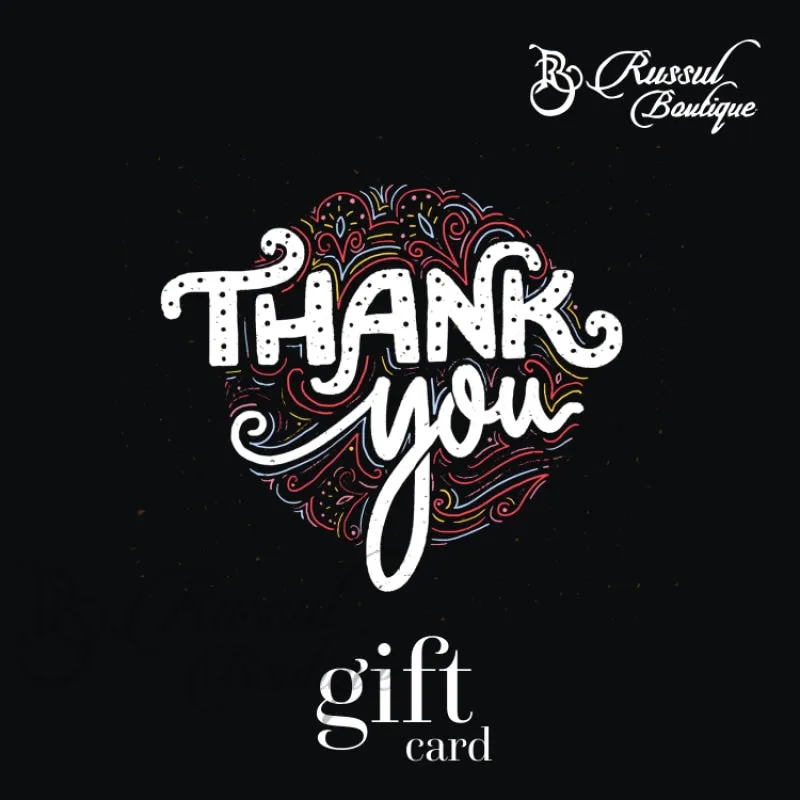 Thank You Gift Card