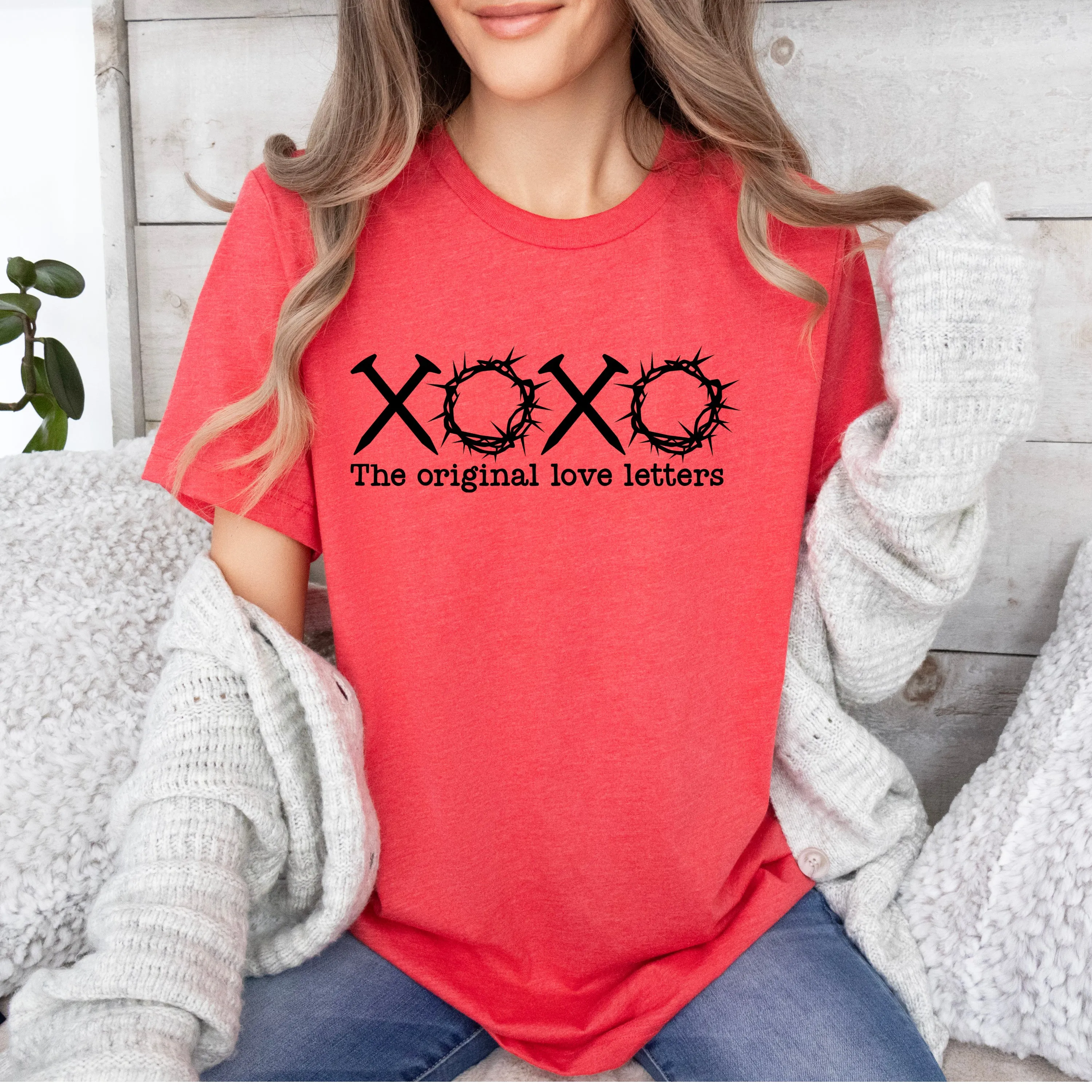 The Original Love Letters Tee- Tan, Forest, Navy, Maroon, Black, Red, Gray, Pink