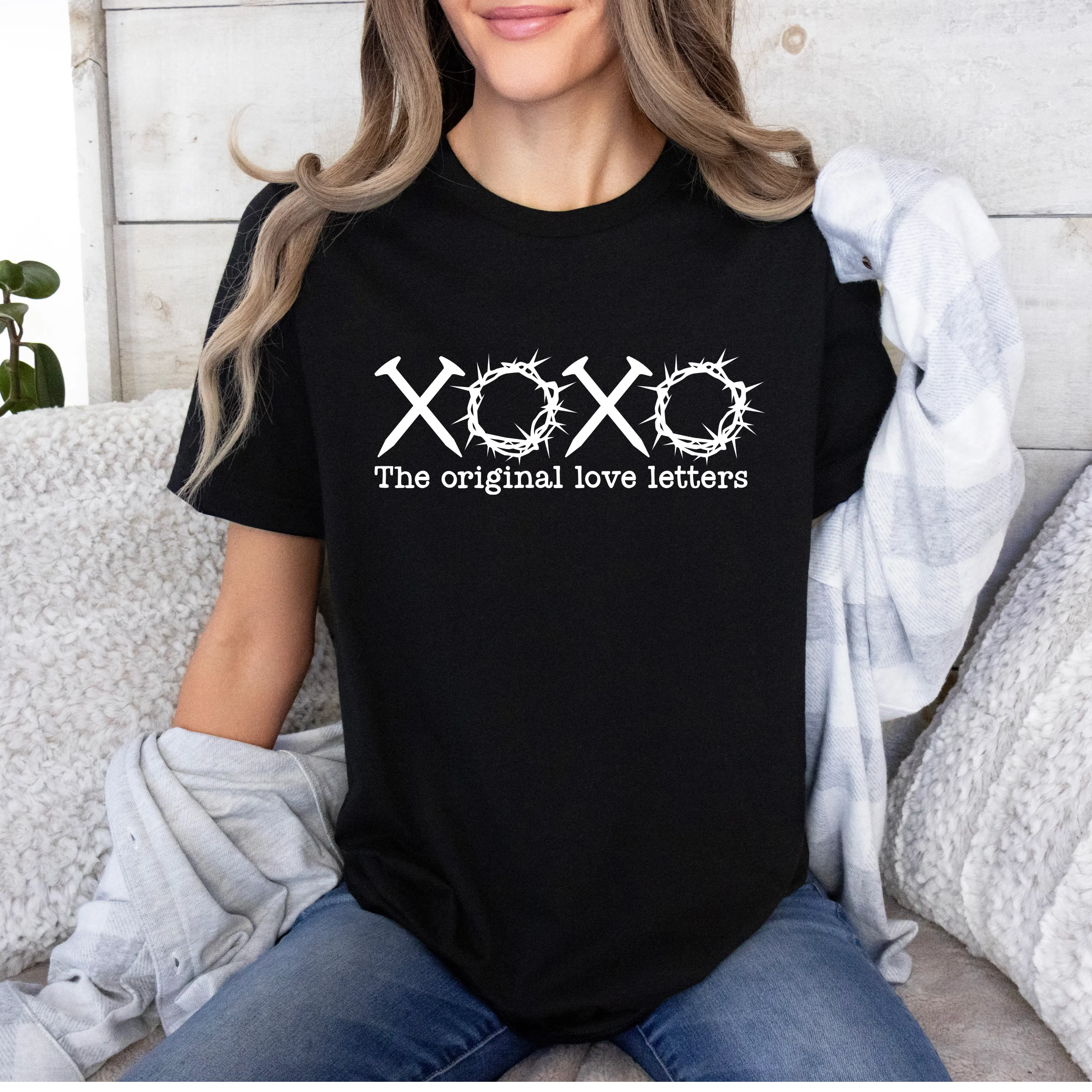 The Original Love Letters Tee- Tan, Forest, Navy, Maroon, Black, Red, Gray, Pink