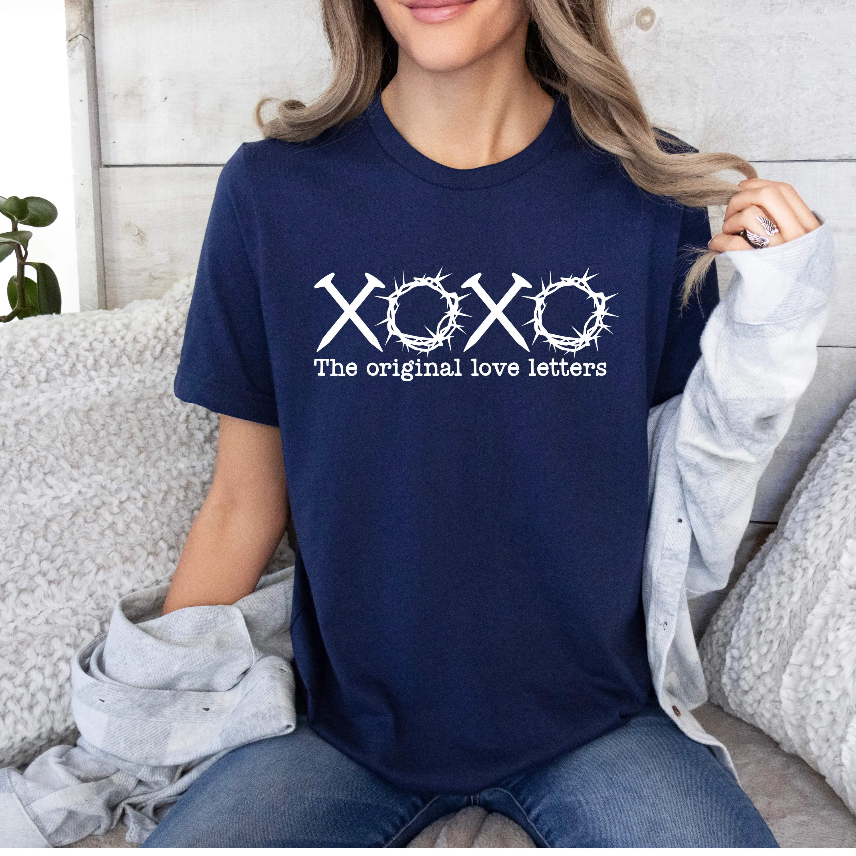 The Original Love Letters Tee- Tan, Forest, Navy, Maroon, Black, Red, Gray, Pink