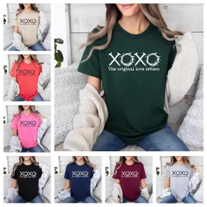 The Original Love Letters Tee- Tan, Forest, Navy, Maroon, Black, Red, Gray, Pink