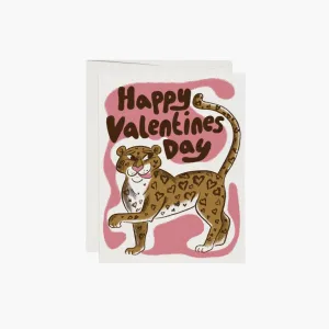 Valentine's Leopard Card